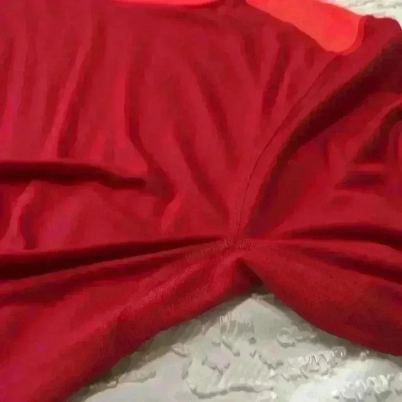 Nike DRI-FIT Running Long Sleeve Red Tech Athletic Shirt. Men’s Size Large - Picture 7 of 9